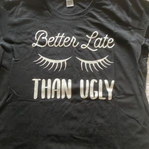 Funny black and white tee shirt. 2XL